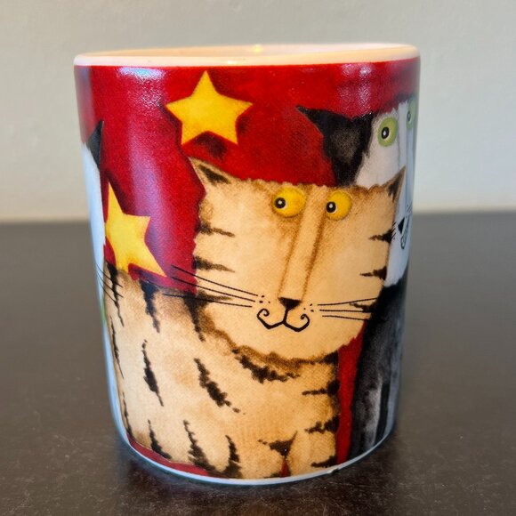 GIBSON Whimsical Cat Lover Ceramic Mug ~ Artwork by Debi Hron ~ Kittens ~ Cats - Picture 10 of 14